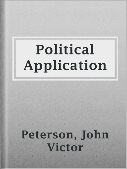 Cover image for Political Application